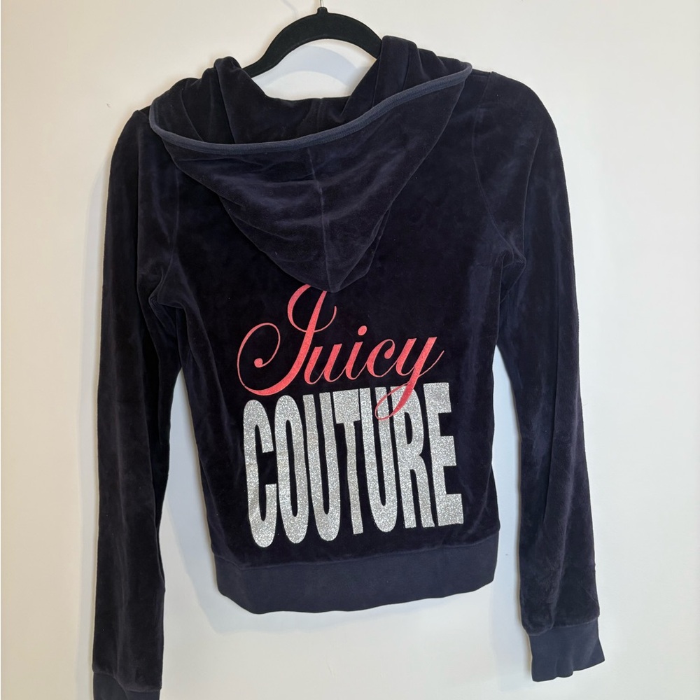Juicy Couture Deep Blue Velvet Hoodie
